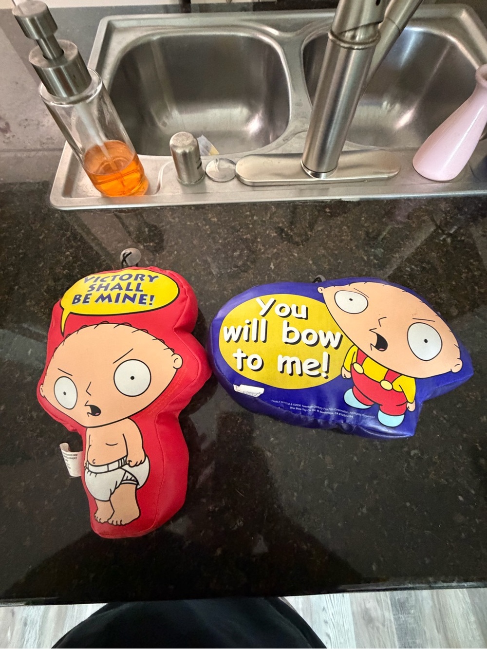 Y2K 2006 Family Guy Stewie Plush Window Cling Hangers